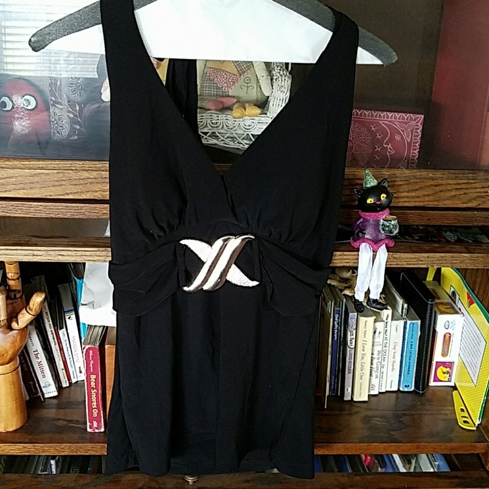 Black dress club top